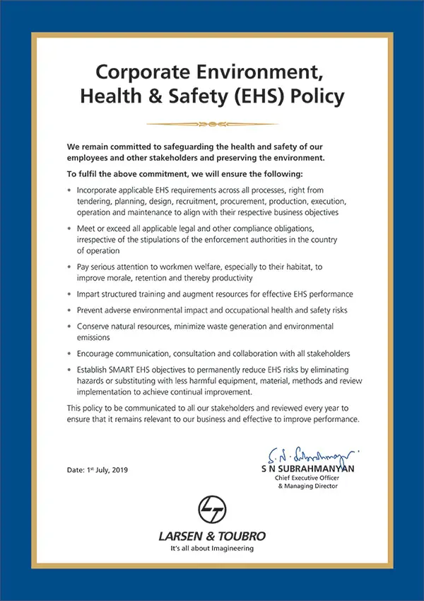 EHS Policy